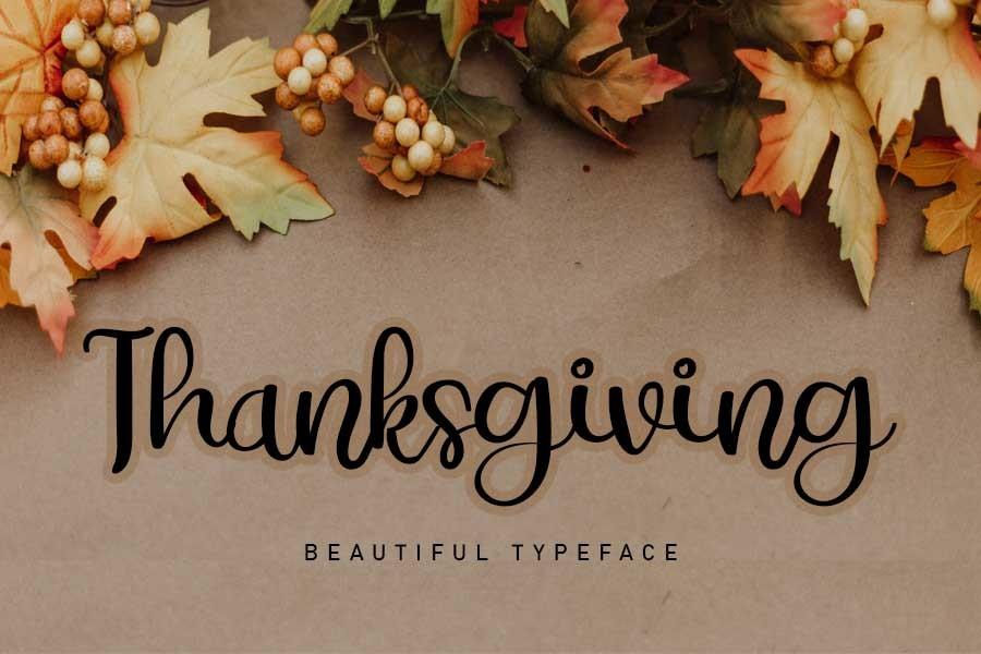 Thanksgiving Font