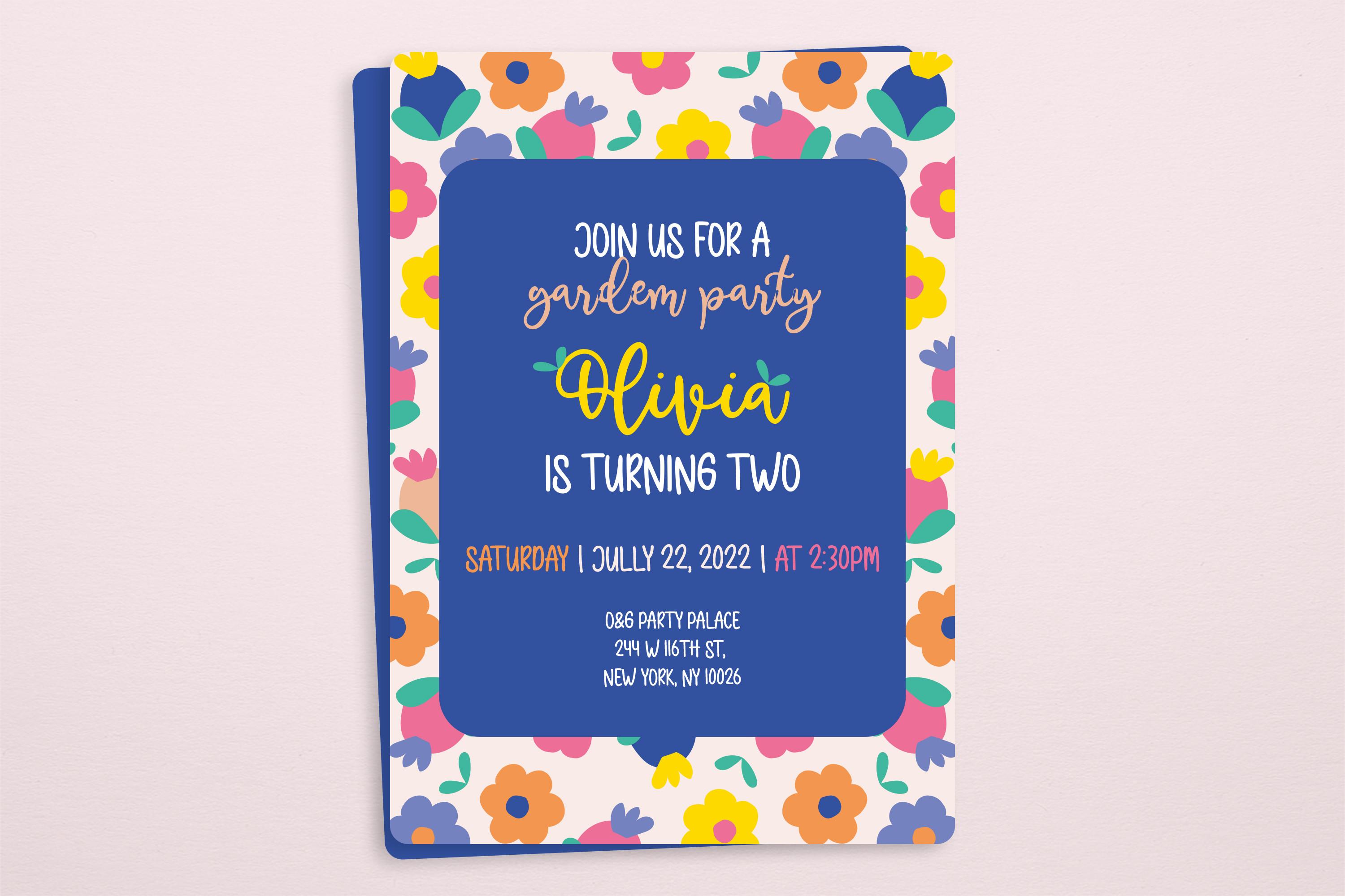 Cute Garden Invitation