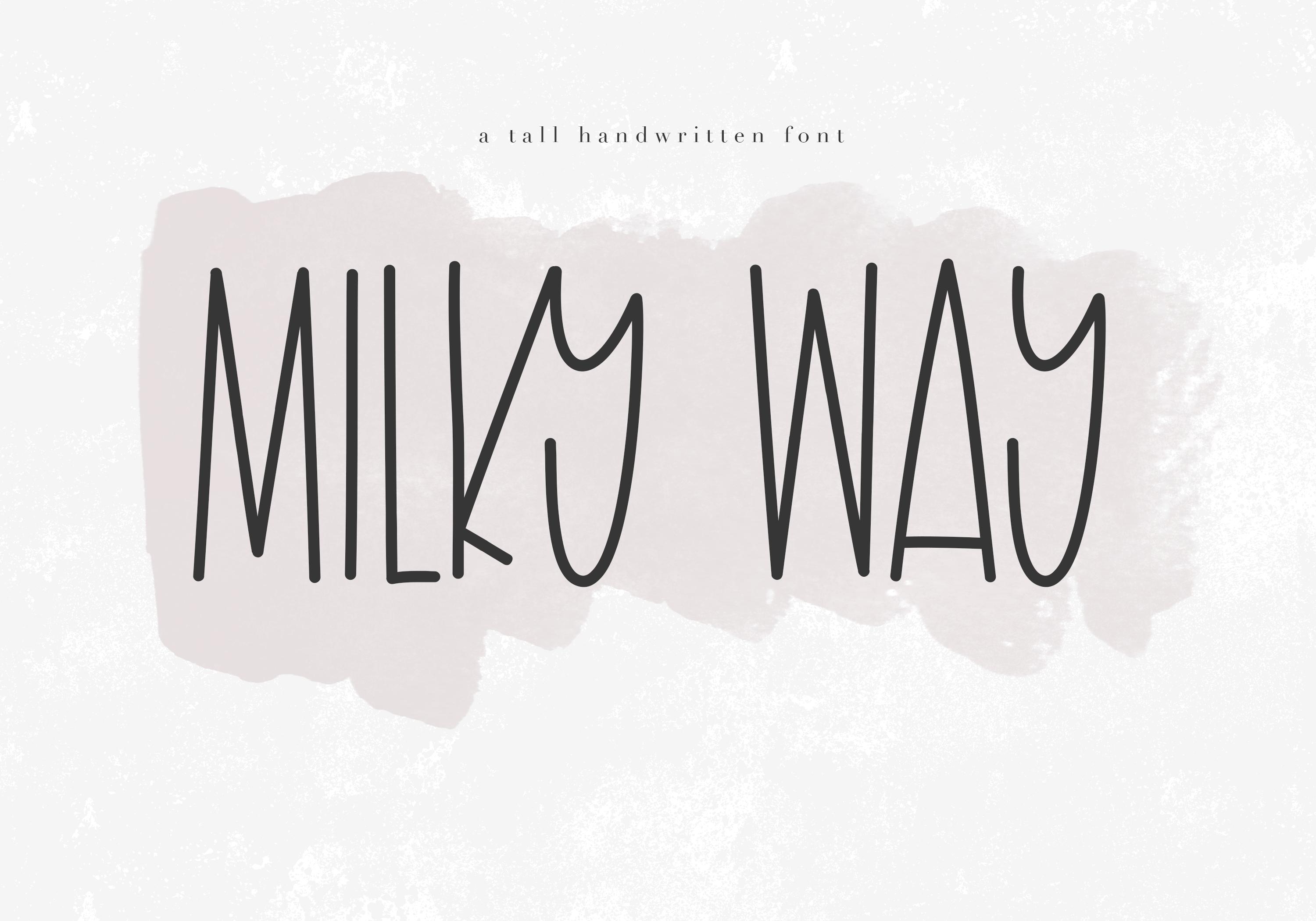 Milky Way Font