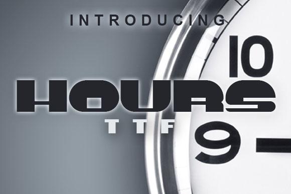 Hours Font