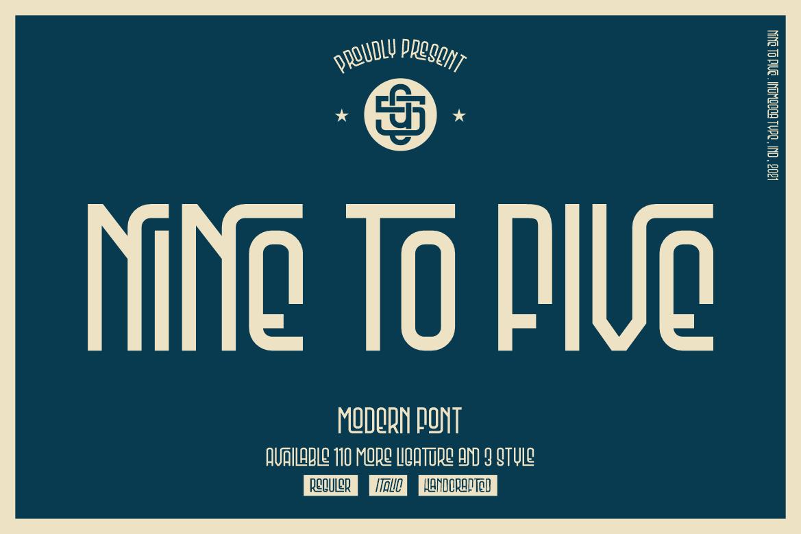 Nine to Five Font
