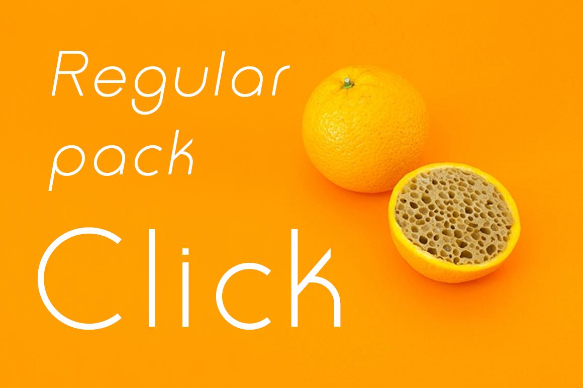 Click Regular Pack Font