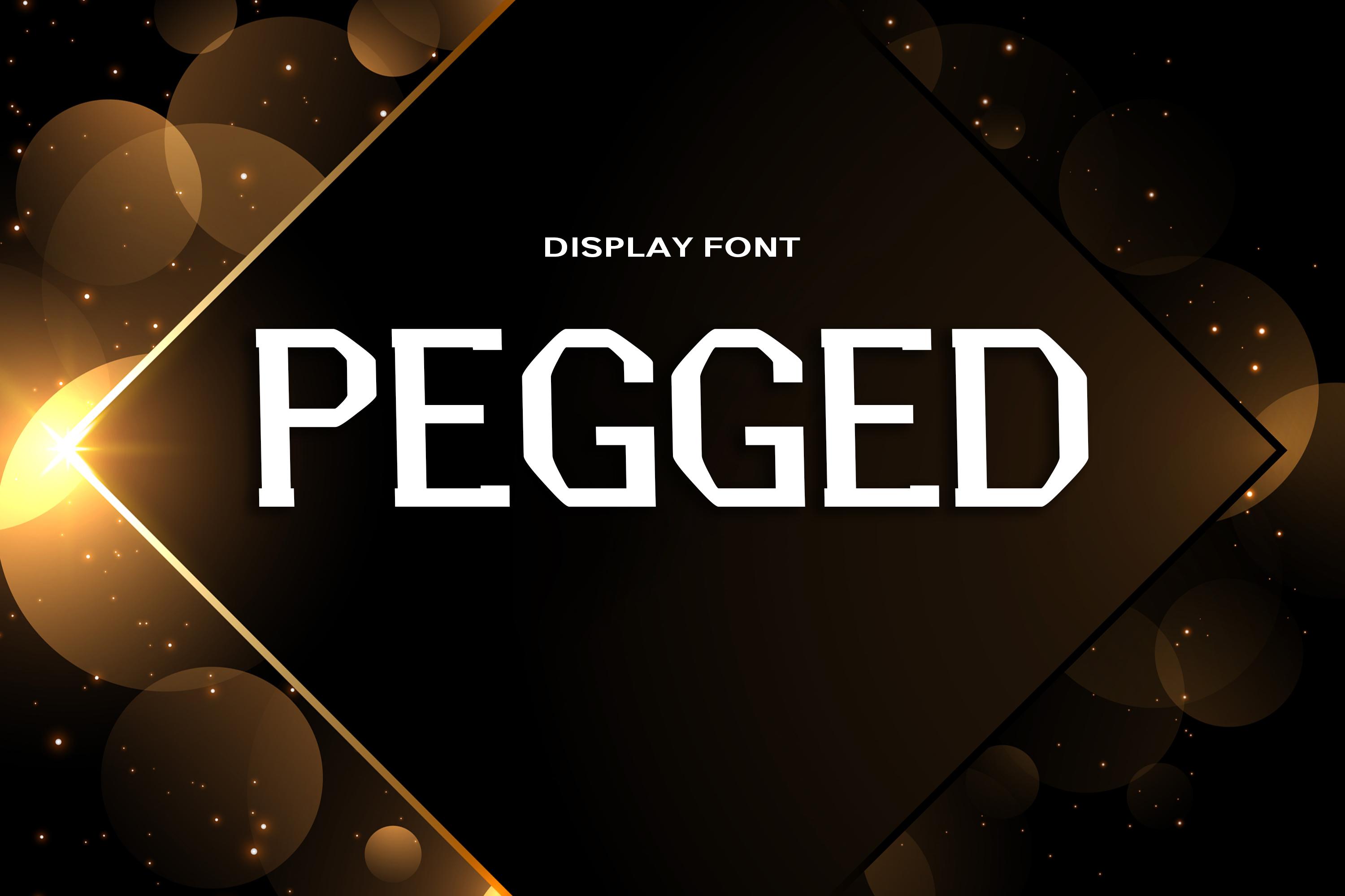 Pegged Font