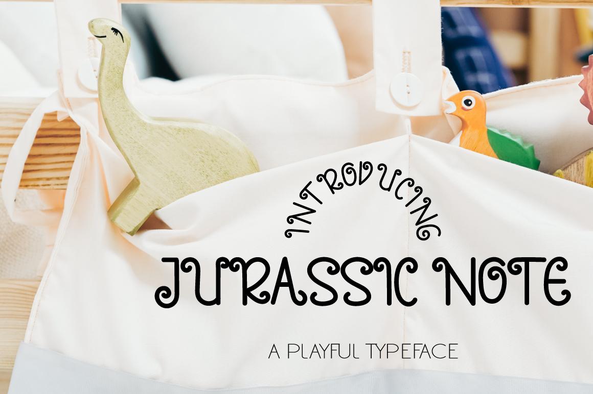 Jurassic Note Font