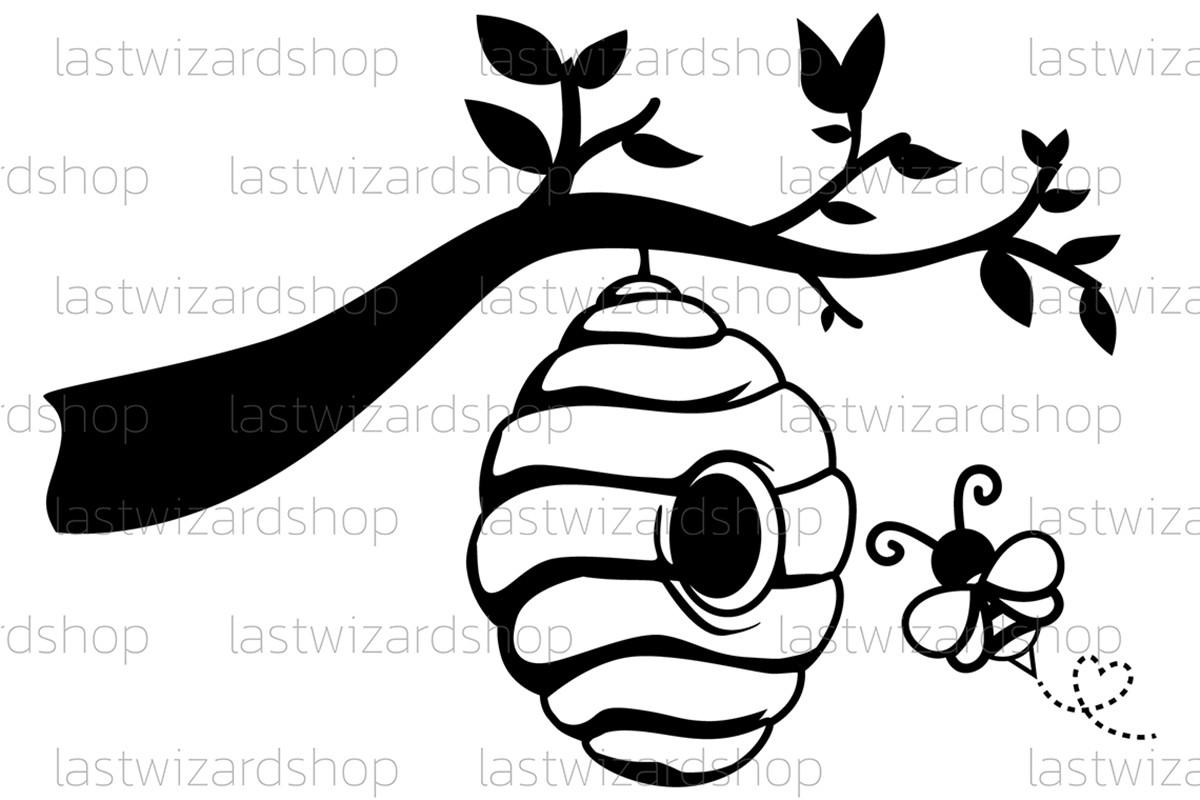 Beehive Svg, Bee Svg, Honey Svg, Honey