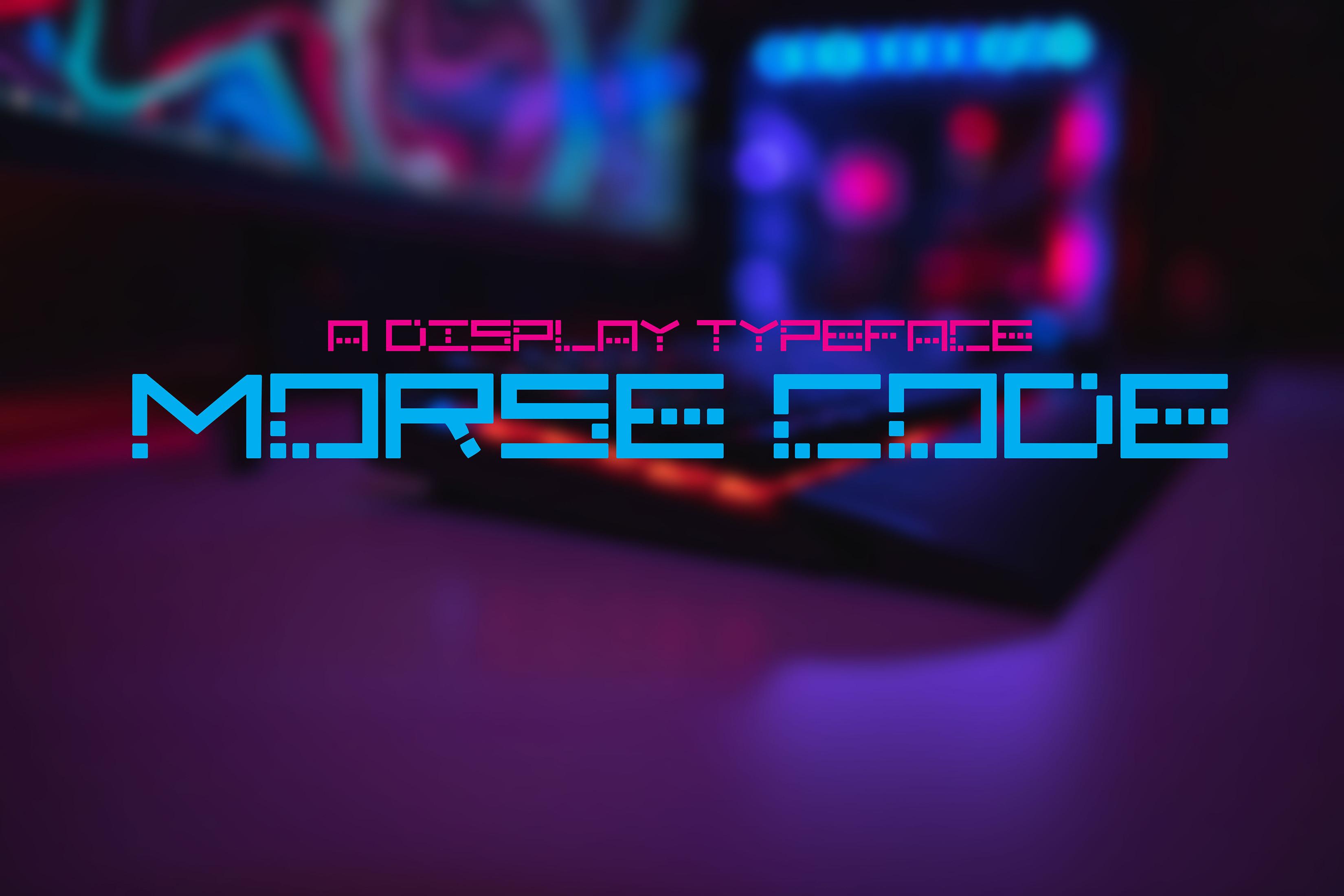 Morse Code Font