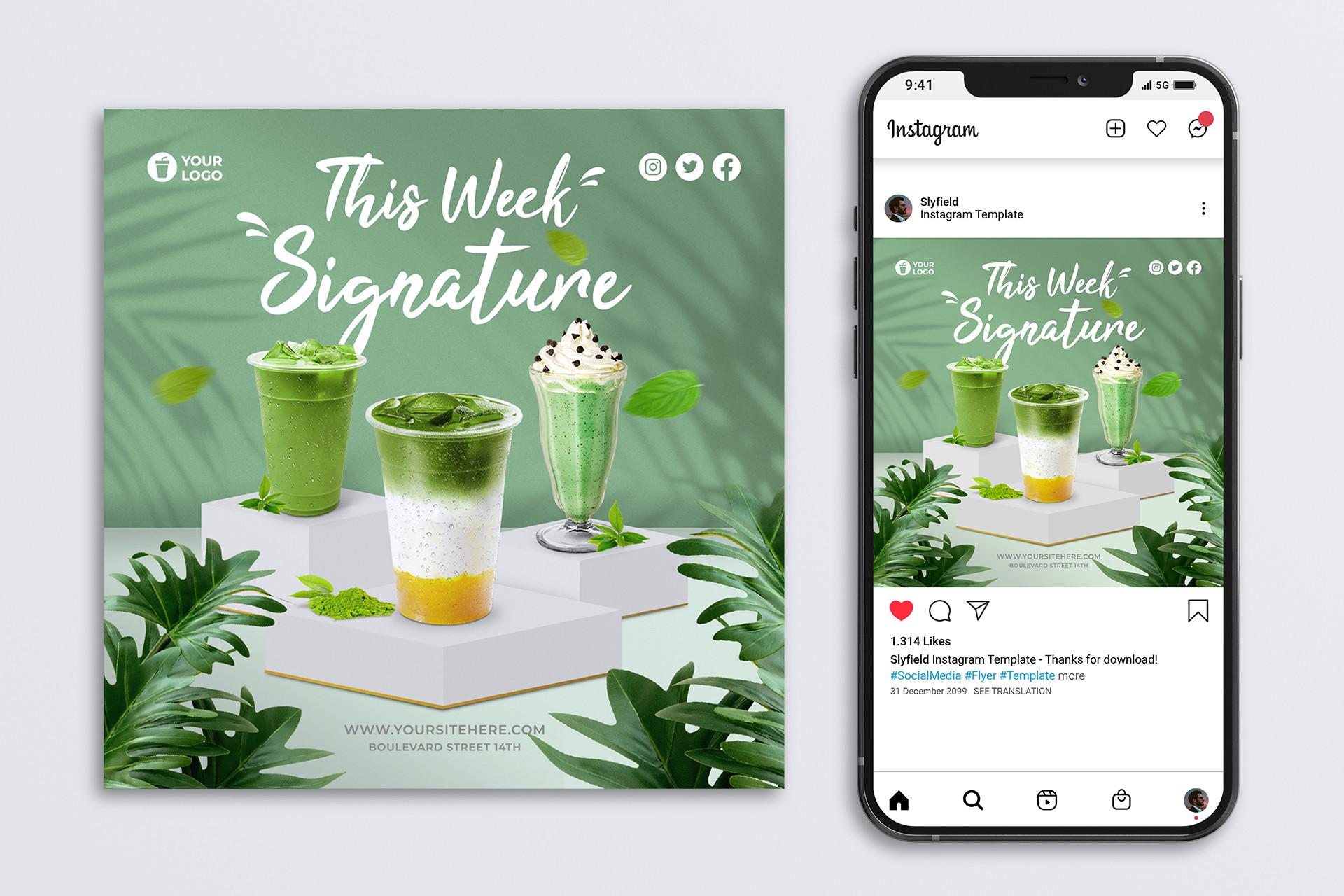 Matcha Signature Flyer Template