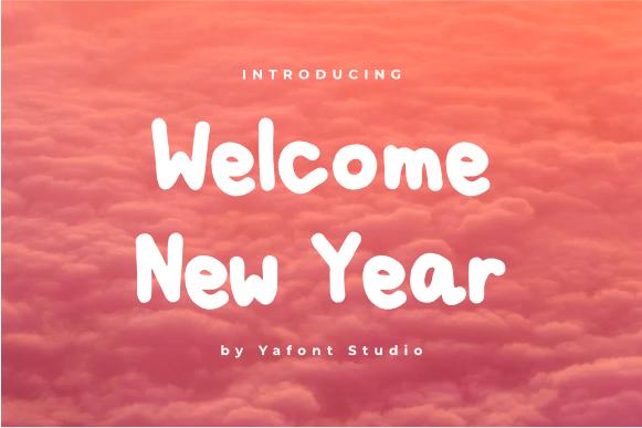 Welcome New Year Font