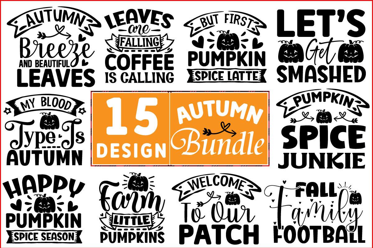 Autumn SVG T Shirt Design Bundle