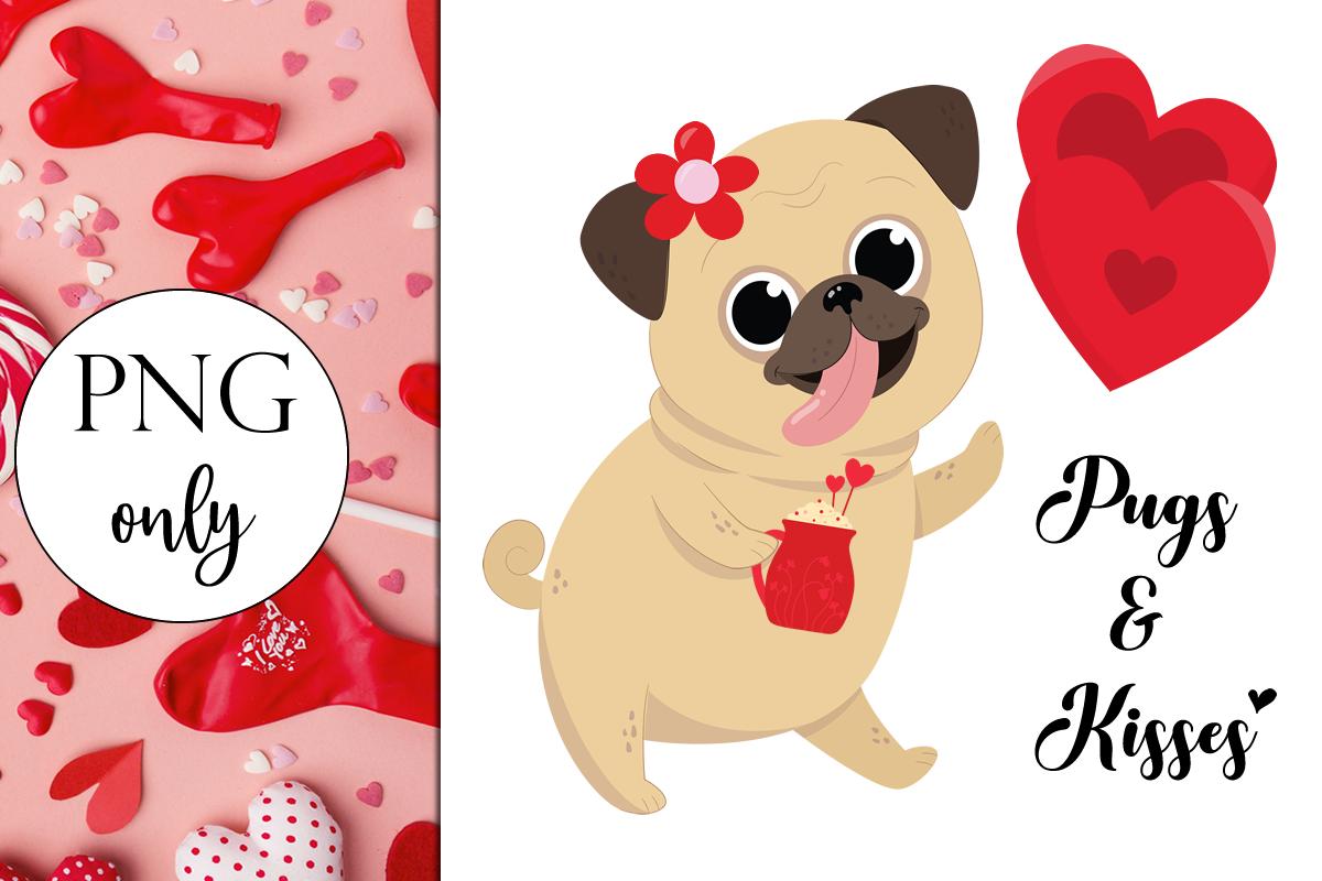 Pugs and Kisses - Red