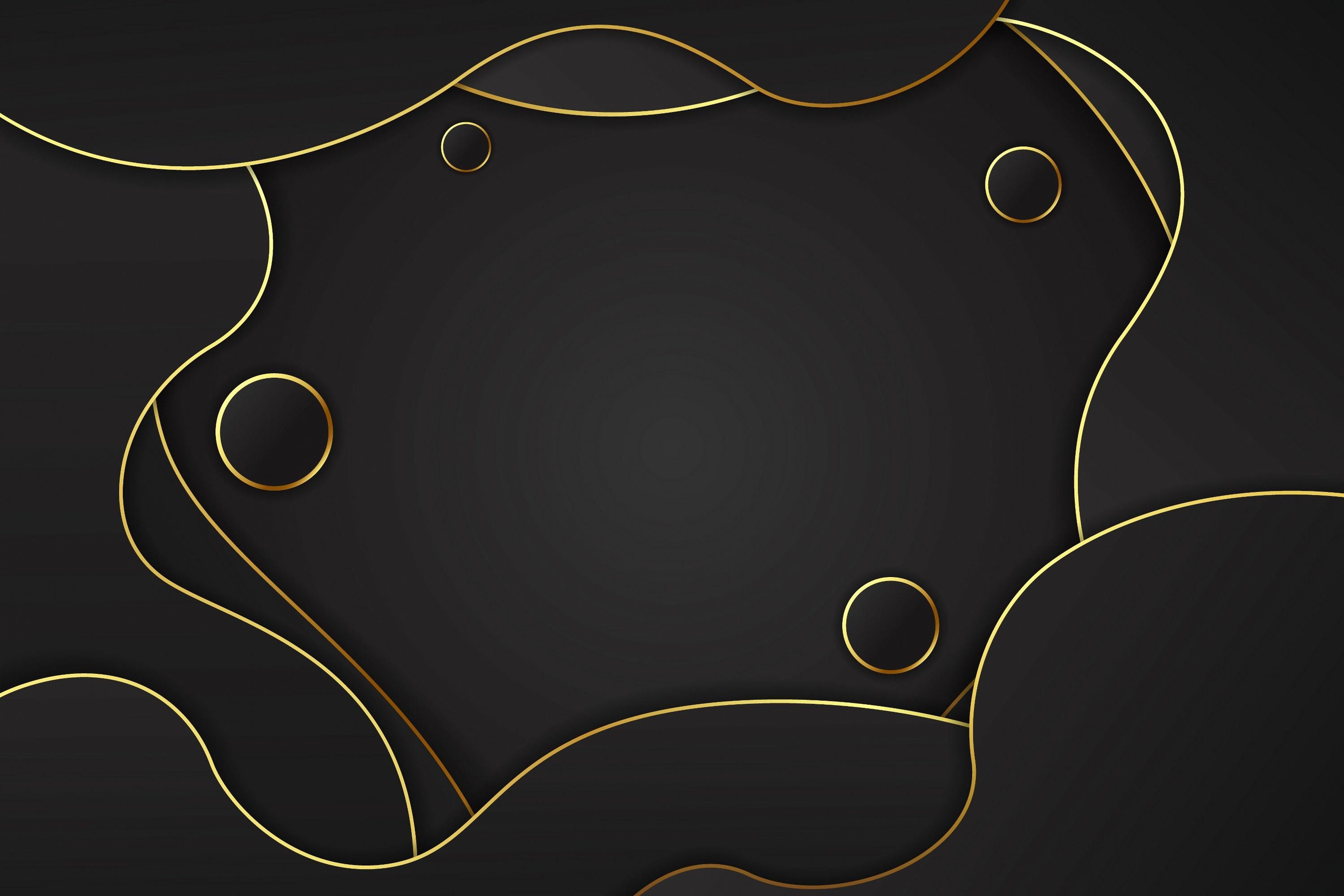 Black Luxury Background Fluid Shape