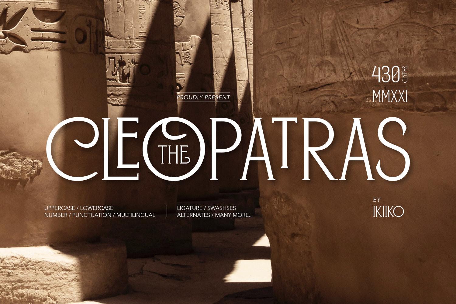 The Cleopatras Font