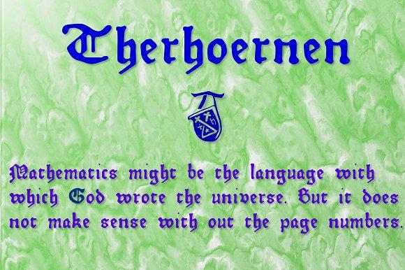 Therhoernen Font