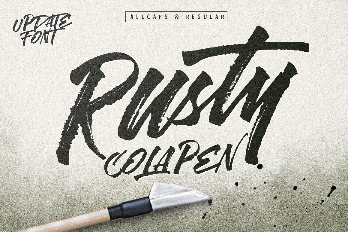 Rusty Cola Pen Font