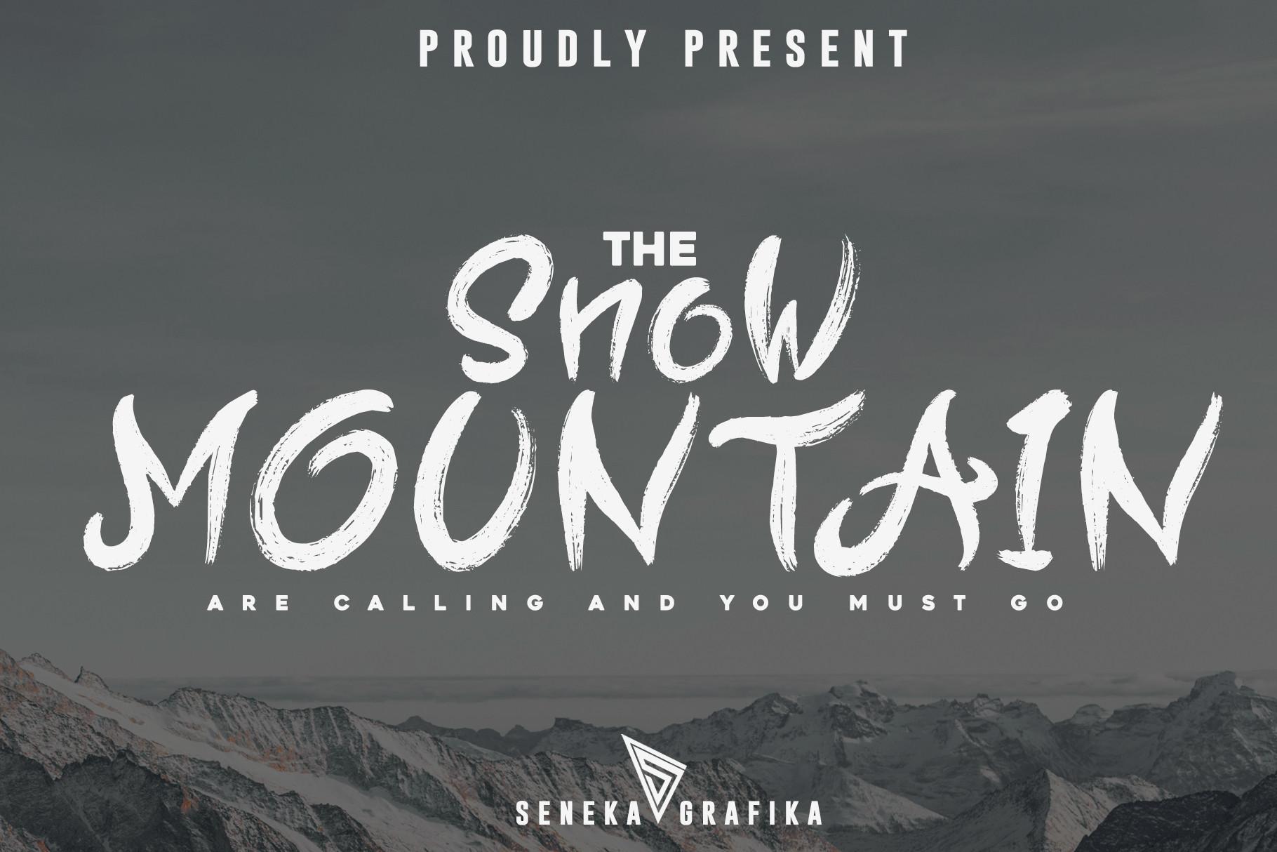 Snow Mountain Font