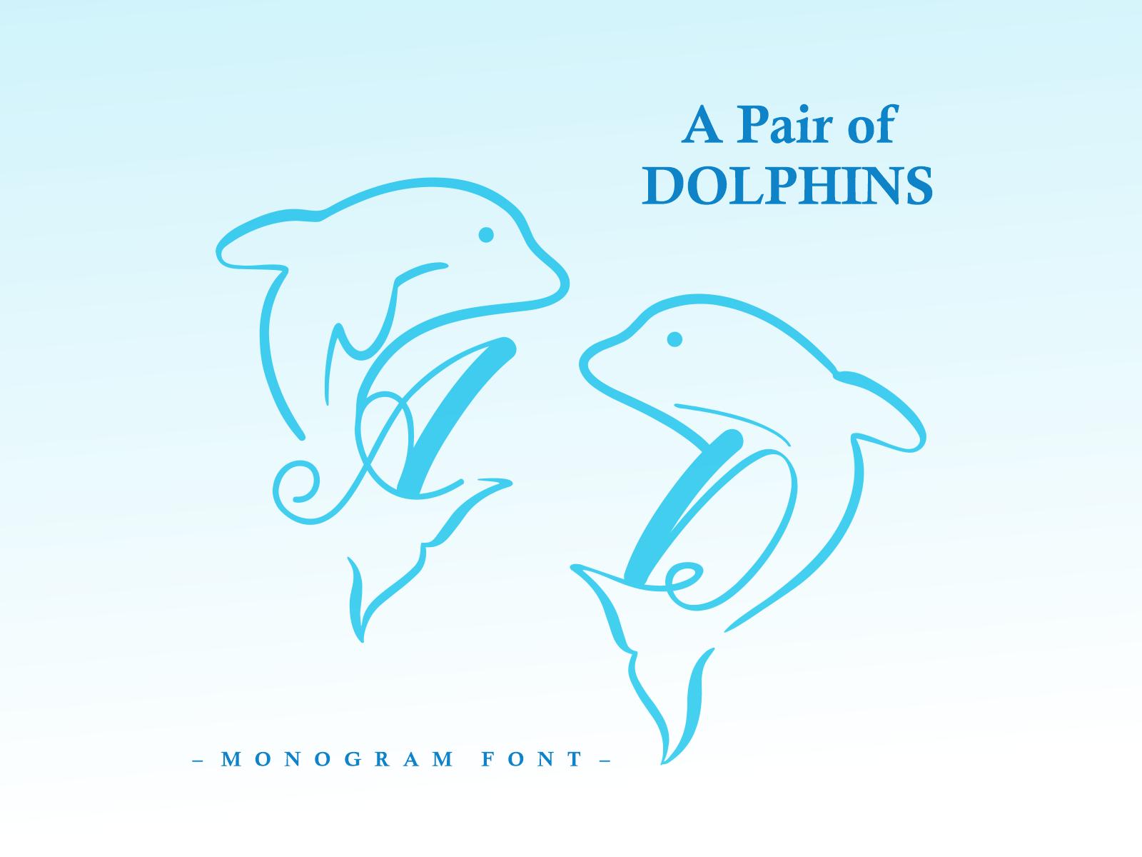 A Pair of Dolpins Font