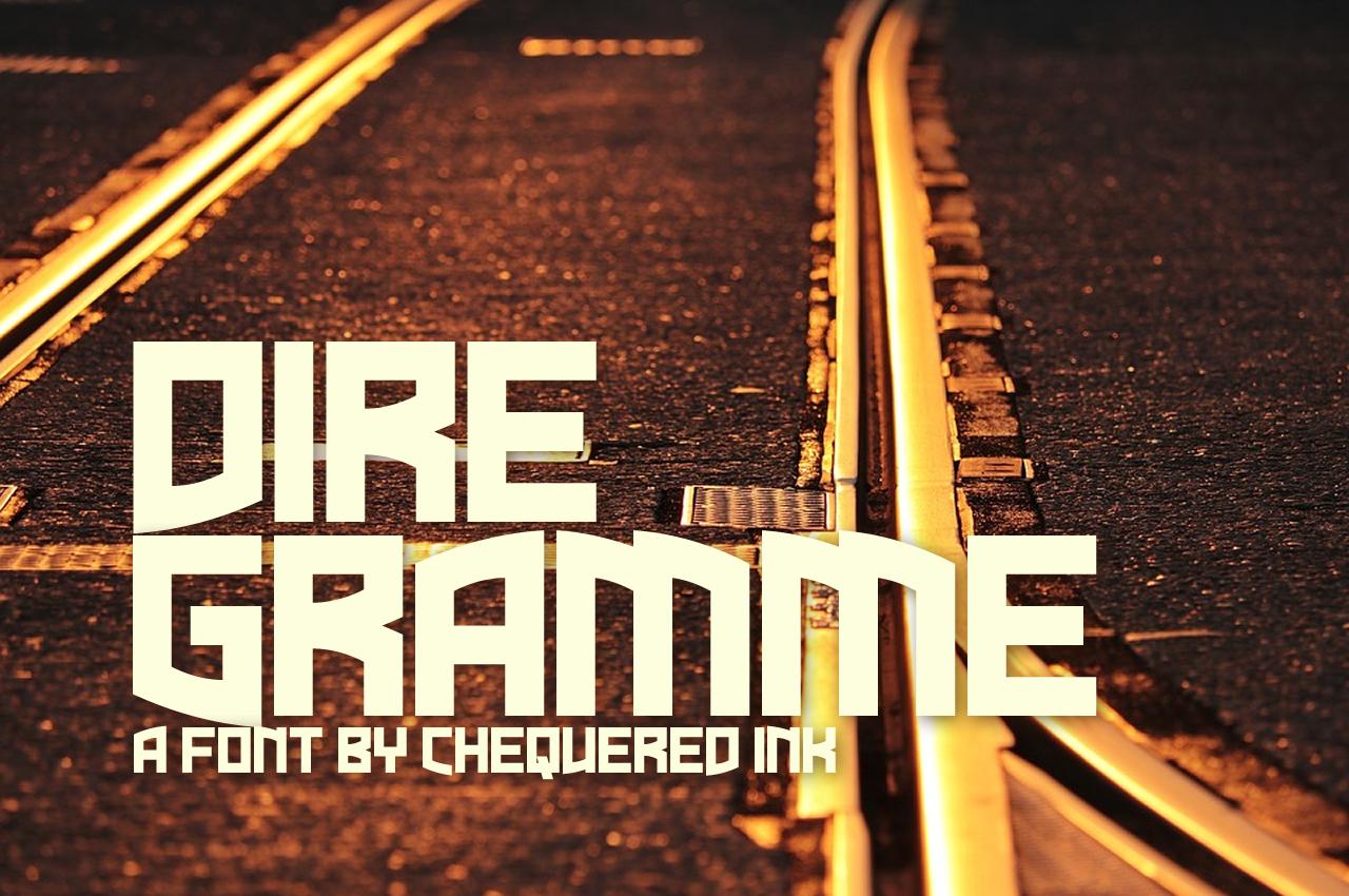 Dire Gramme Font