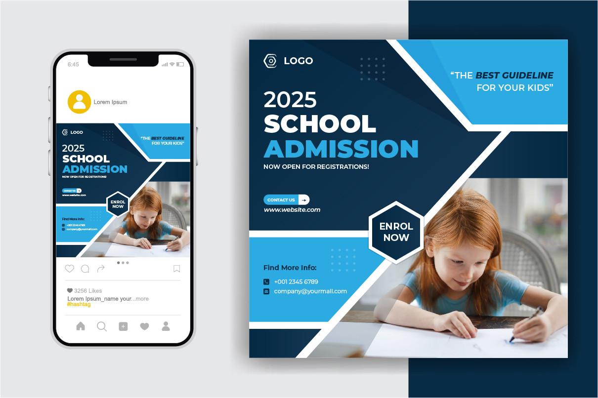School Admission Social Media Template