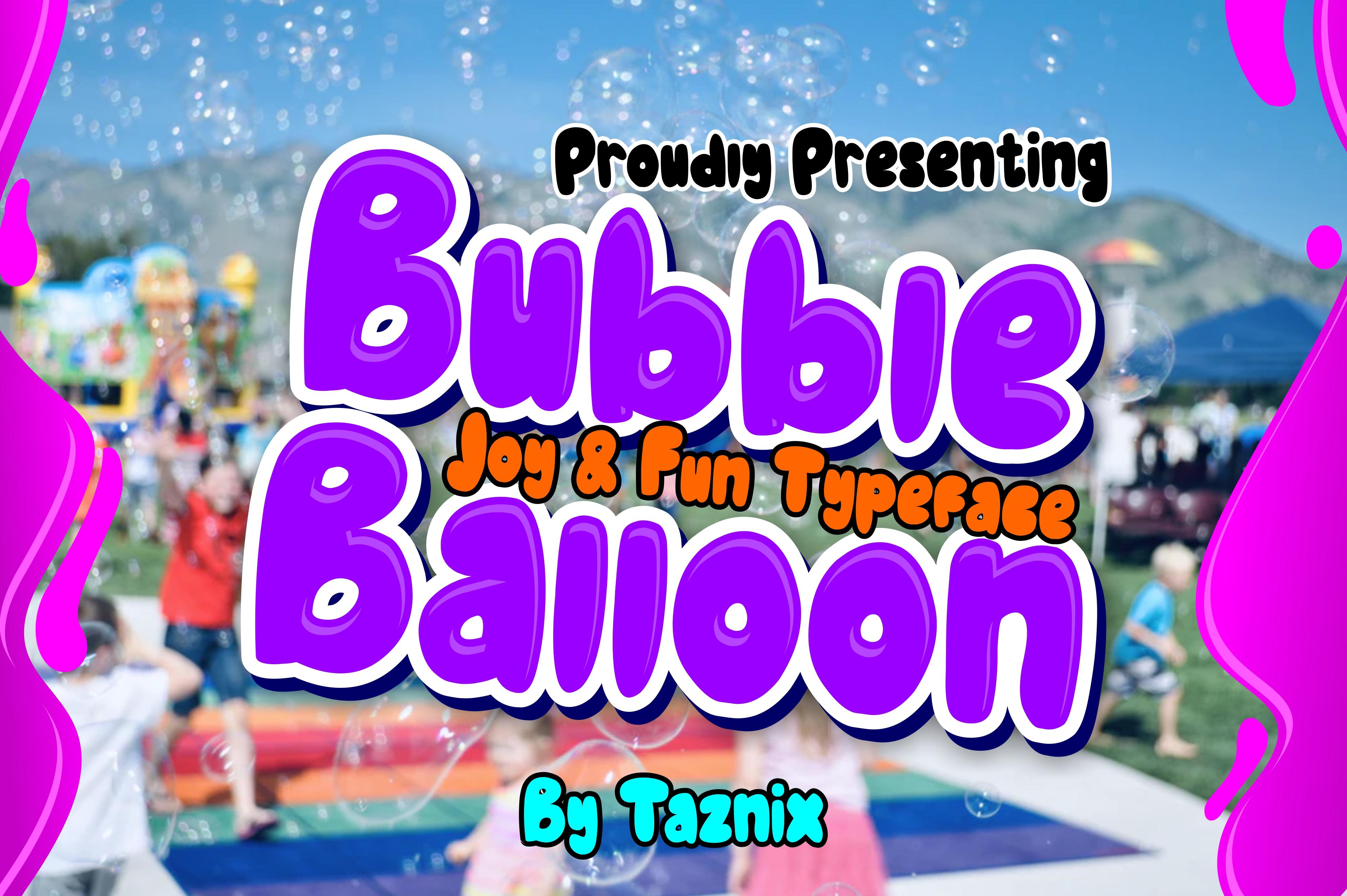 Bubble Balloon Font