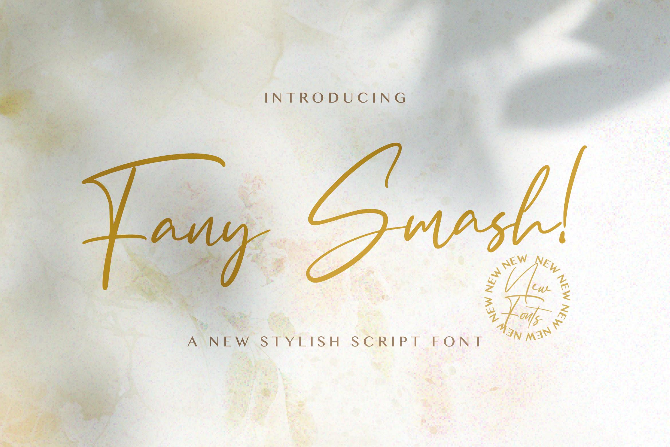 Fany Smash Font
