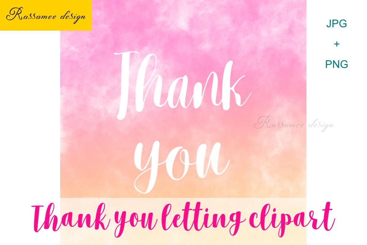 Thank You, Lettering Clipart