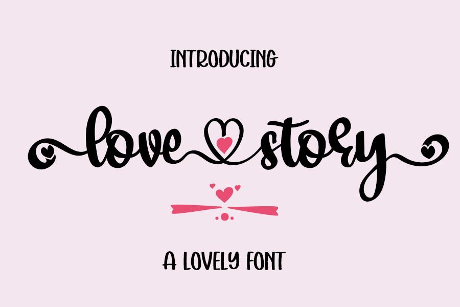 Love Story Font