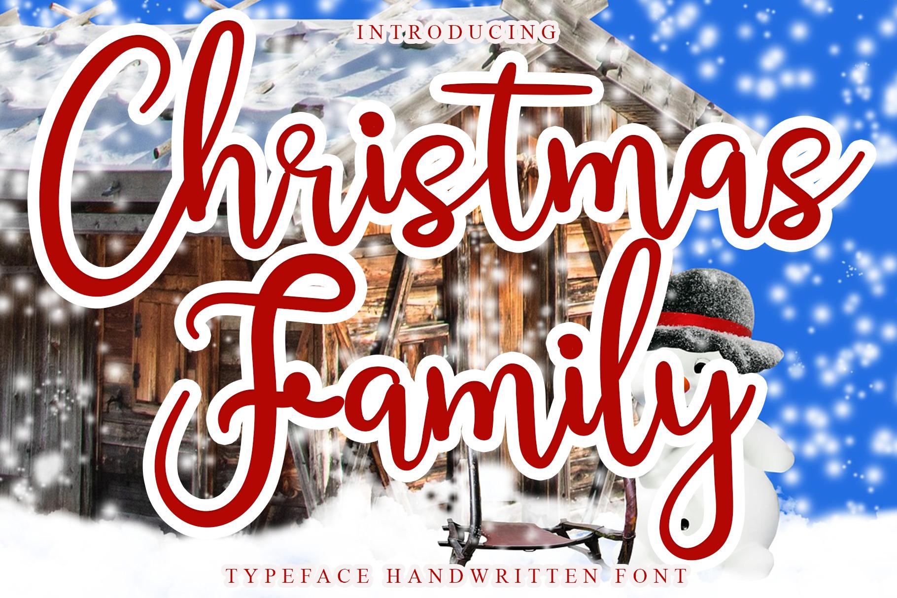 Christmas Family Font