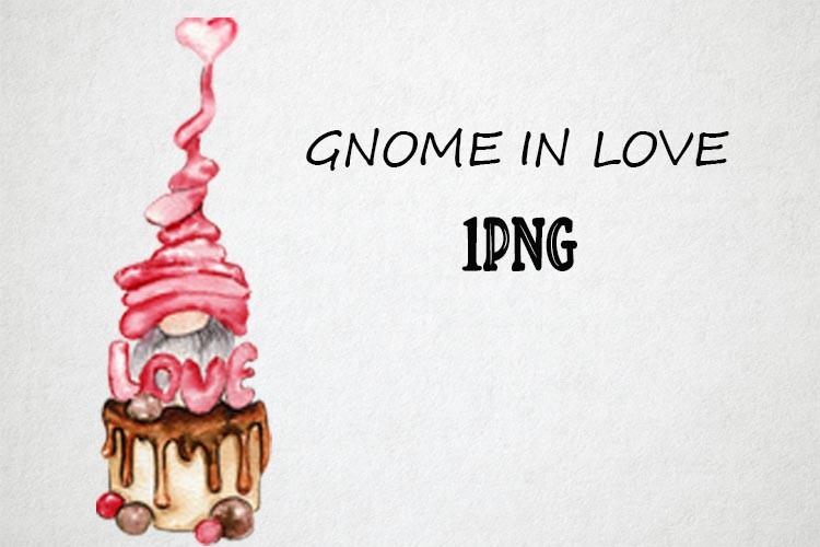 Watercolor Gnomes in Love
