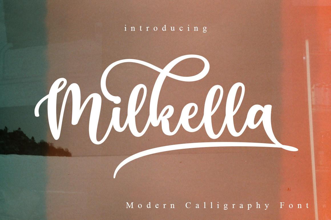 Milkella Script Font