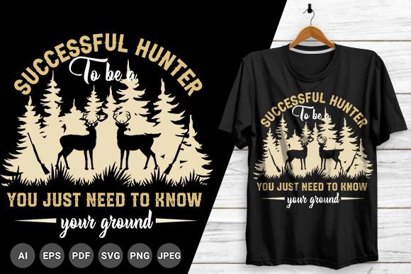 Hunting Deer T-shirt Design