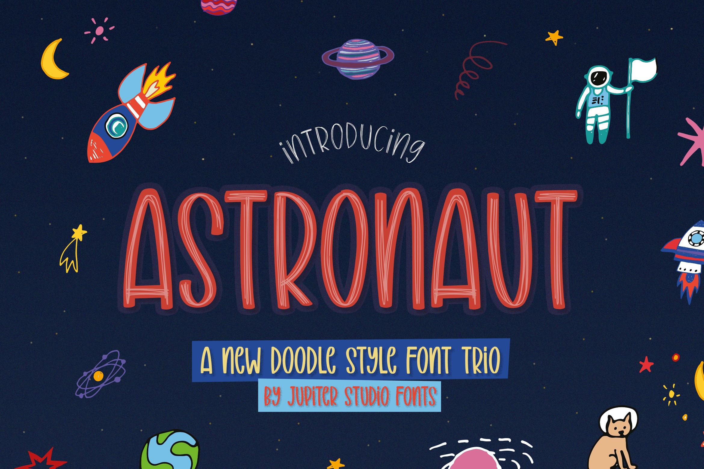 Astronaut Trio Font
