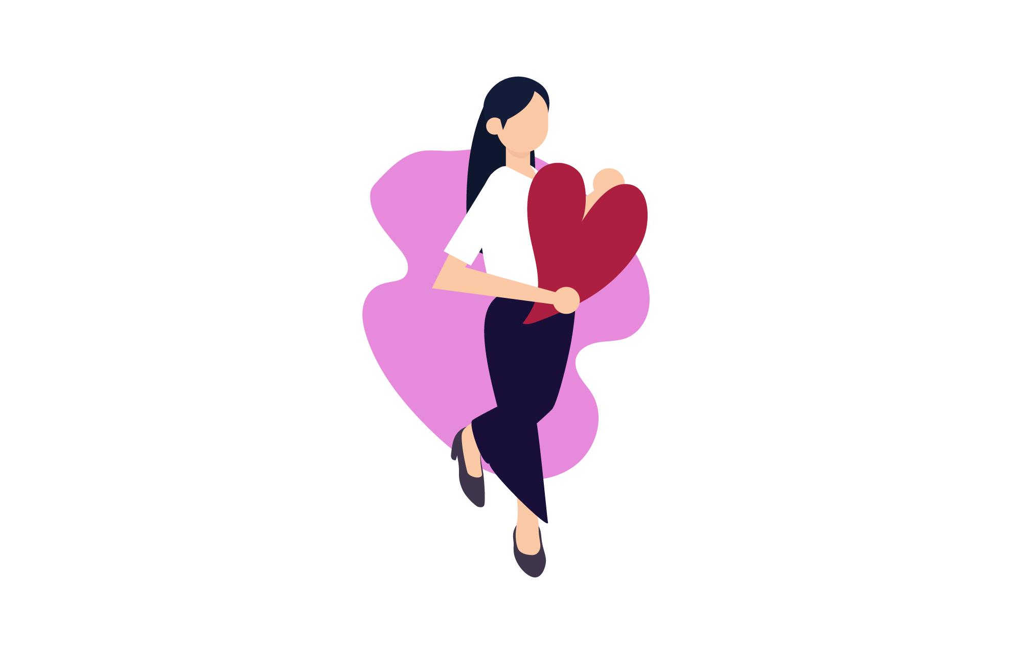 Valentine People Character Love Heart