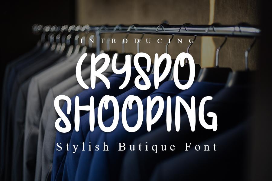Cryspo Shooping Font