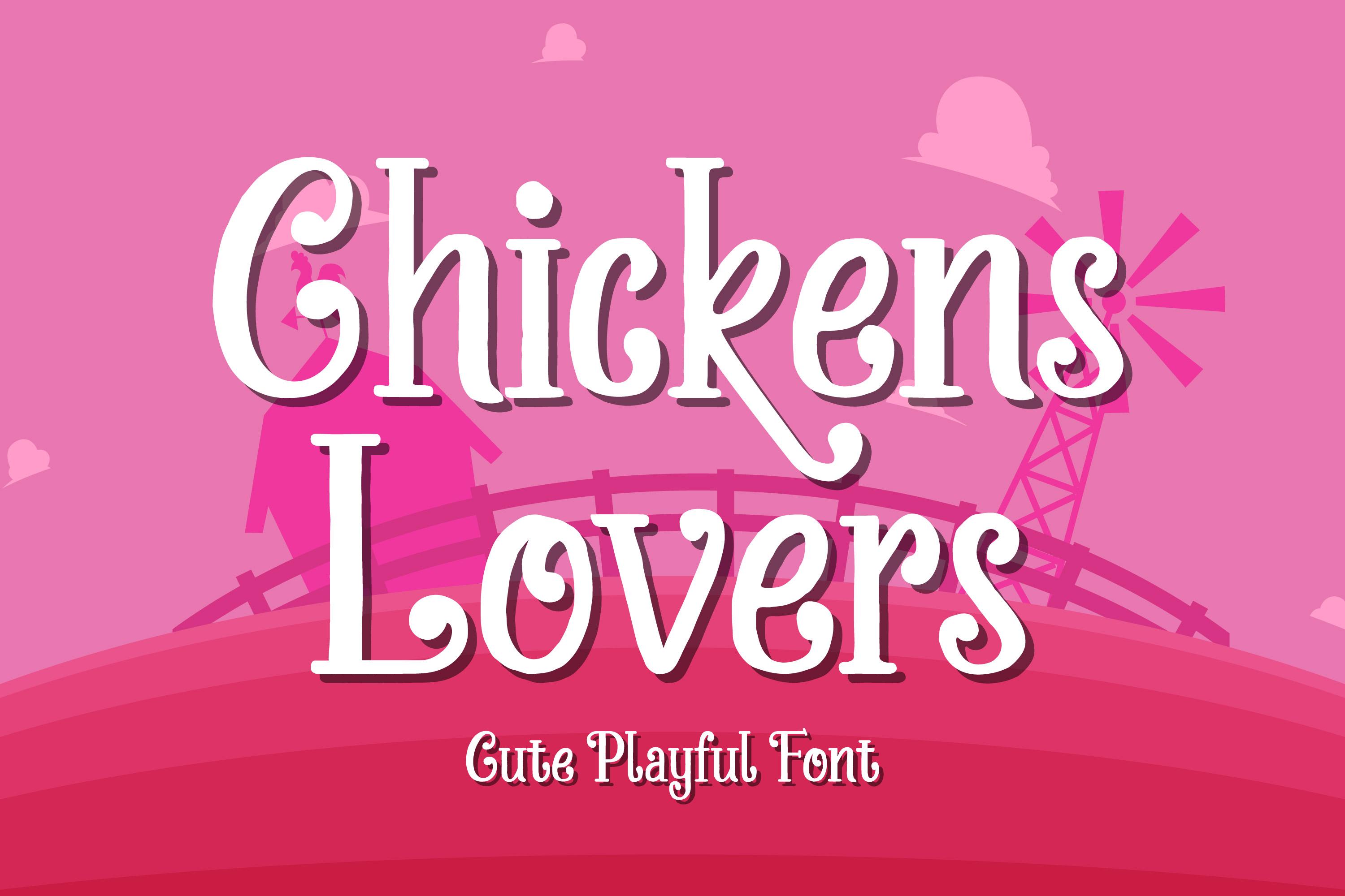 Chickens Lovers Font