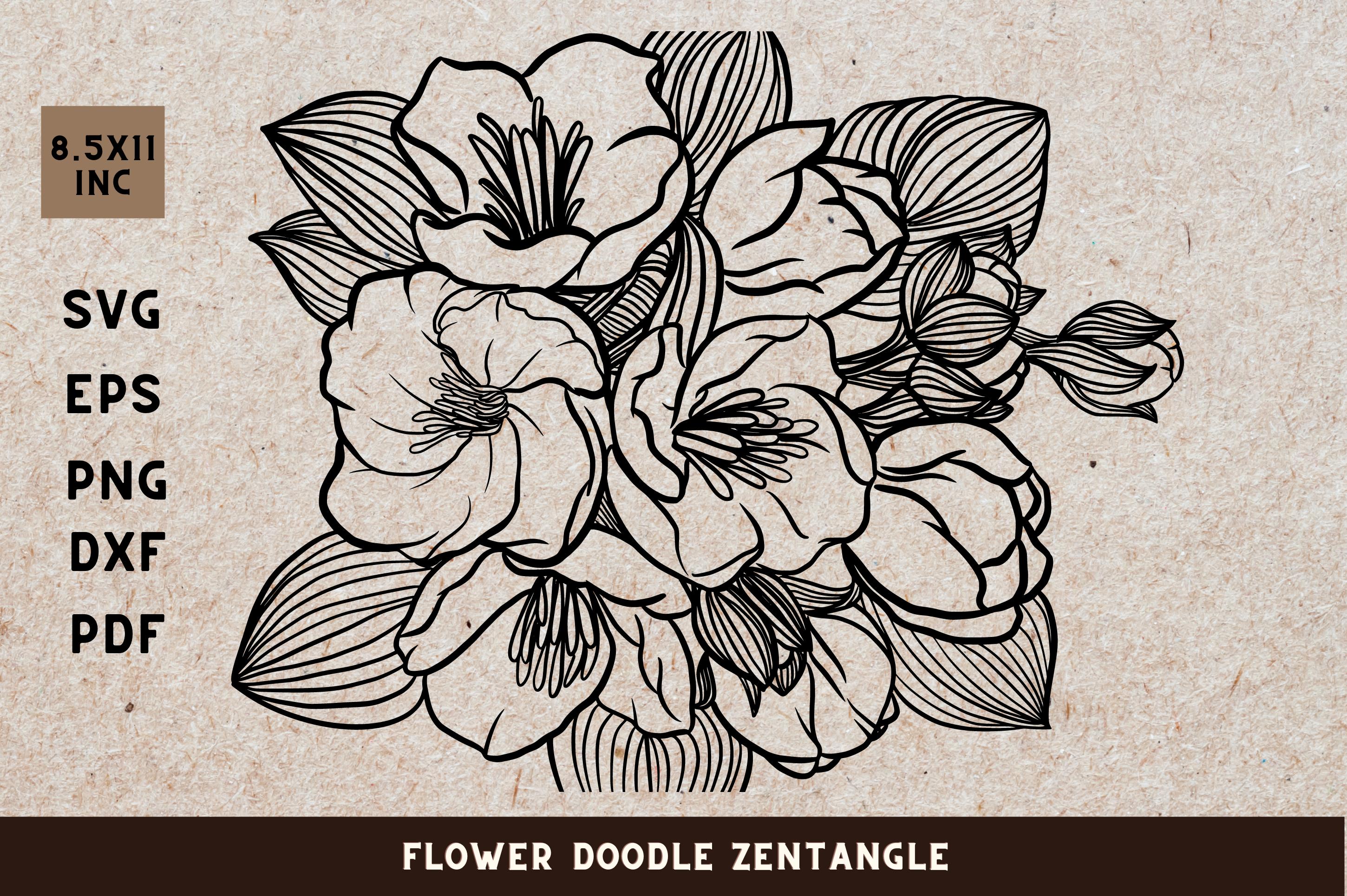 Flower Doodle Zenangle