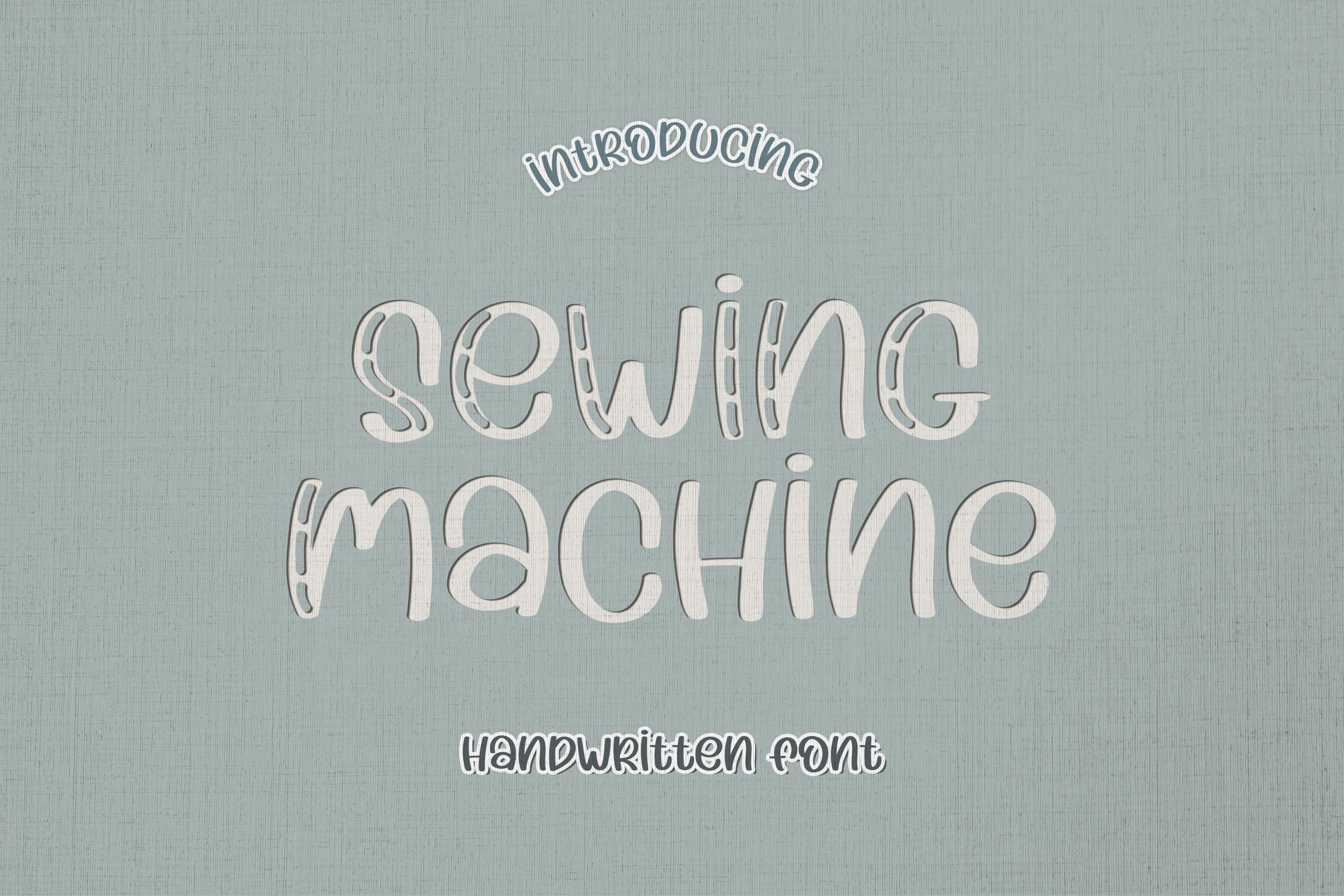 Sewing Machine Font