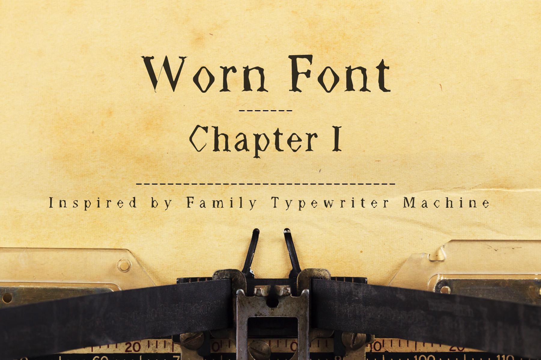 Worn Font