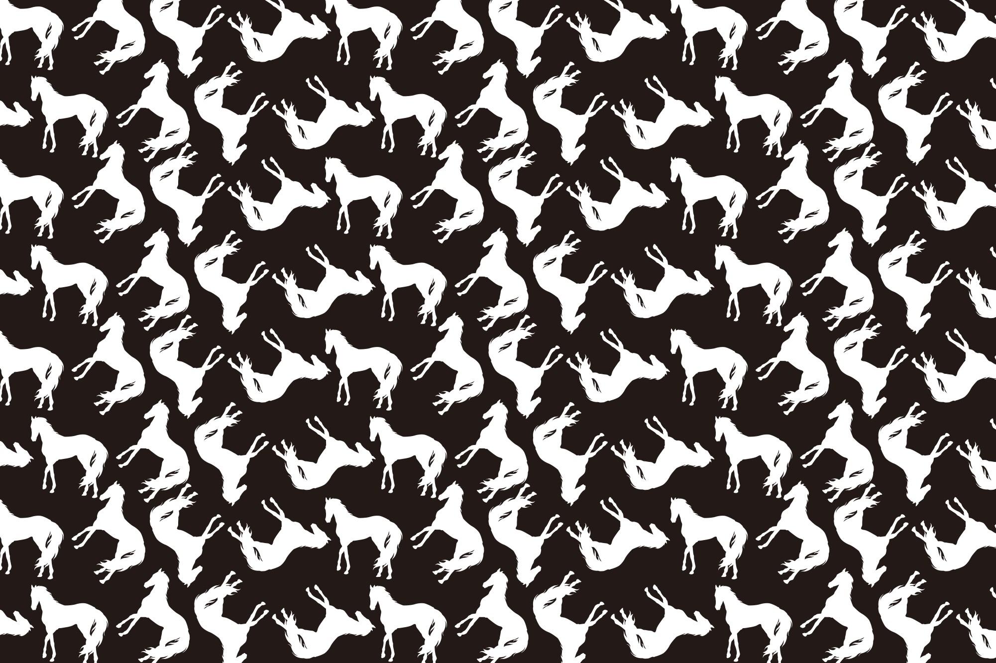 Horse Silhouette Pattern