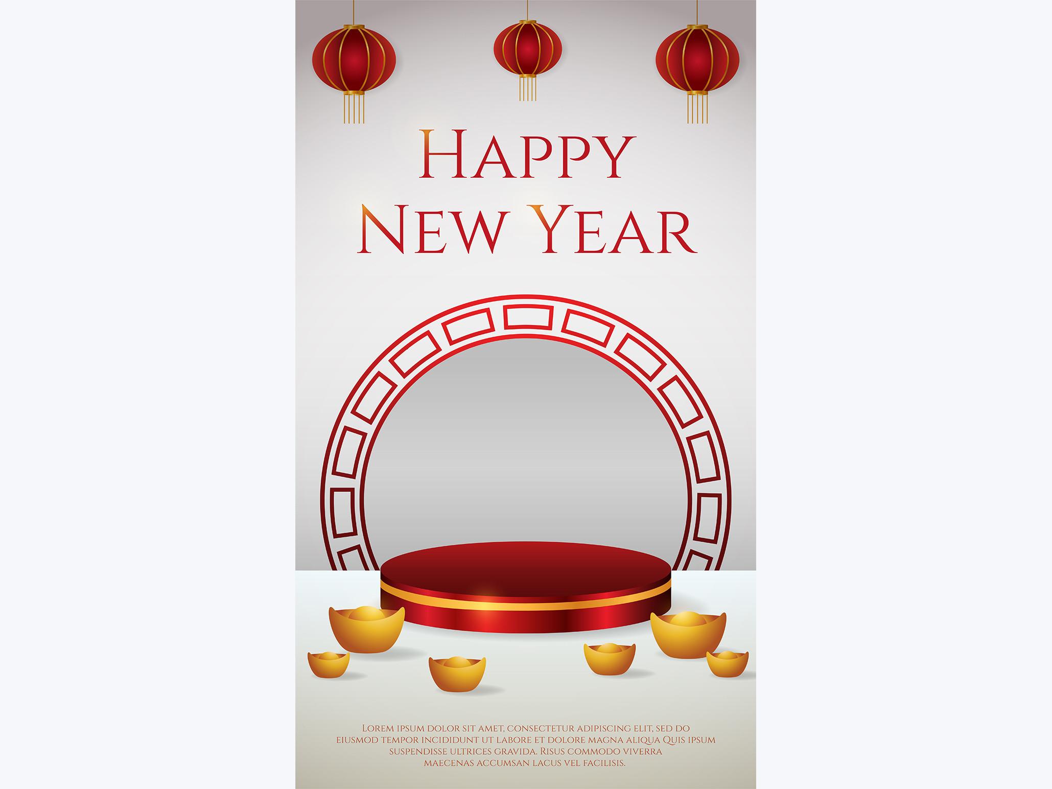 Podium CNY - Graphic Template