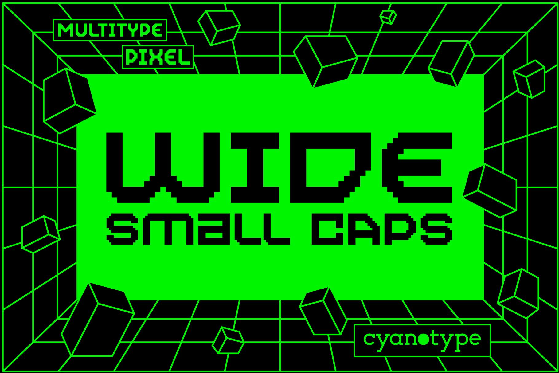 MultiType Pixel Wide Font