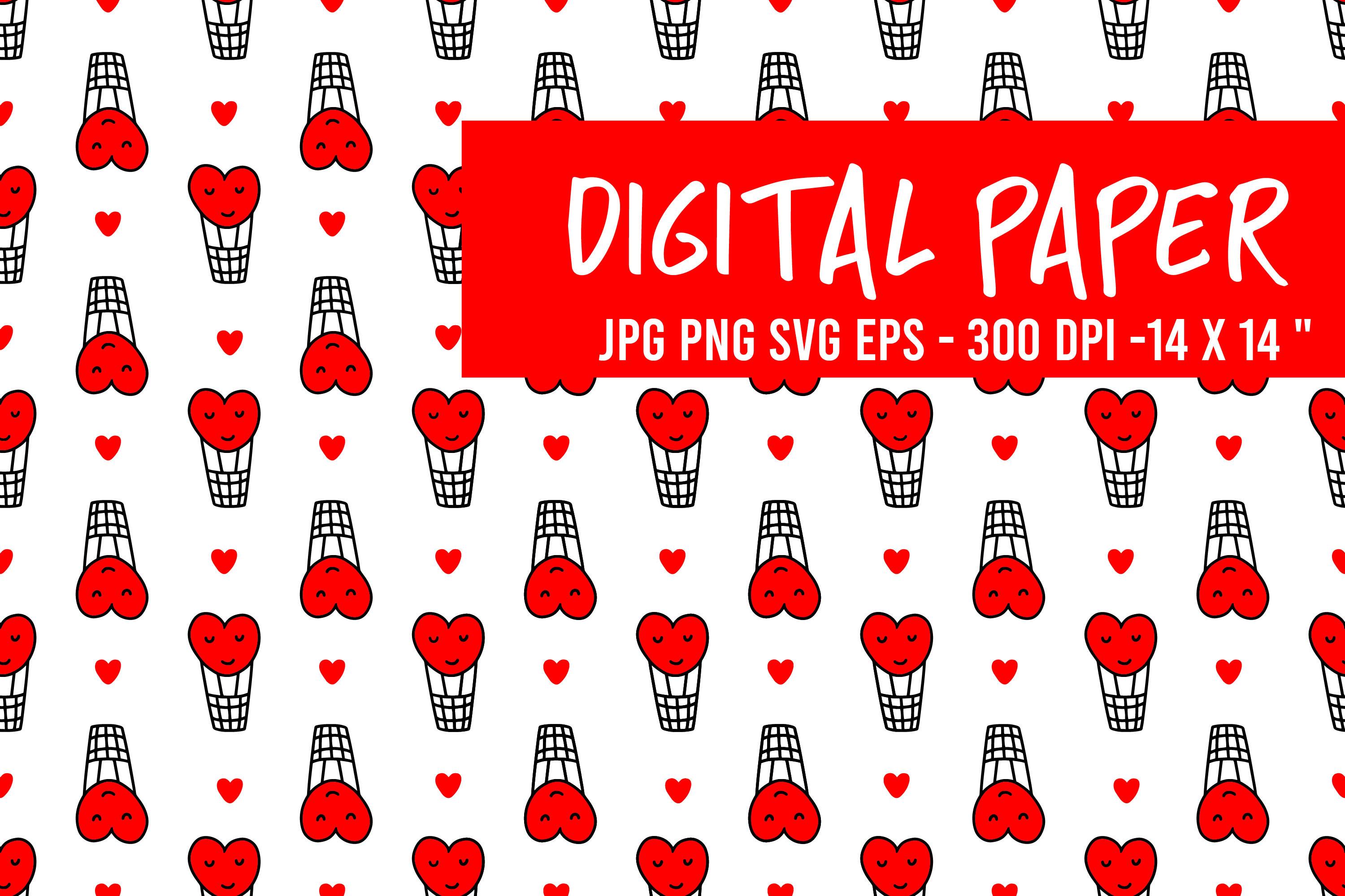 Valentine Pattern with Balloons