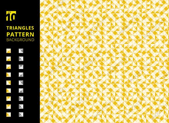 Abstract Geometric Shapes Mosaic Pattern