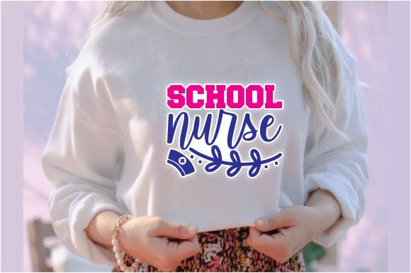 Nurse Svg Stickers Design School Nurse