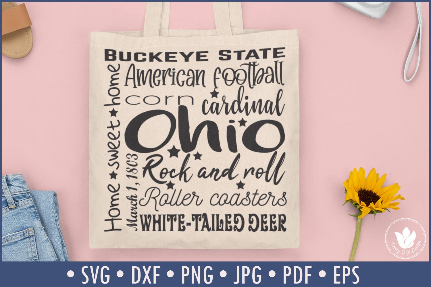 State of Ohio Cut File | Square SVG