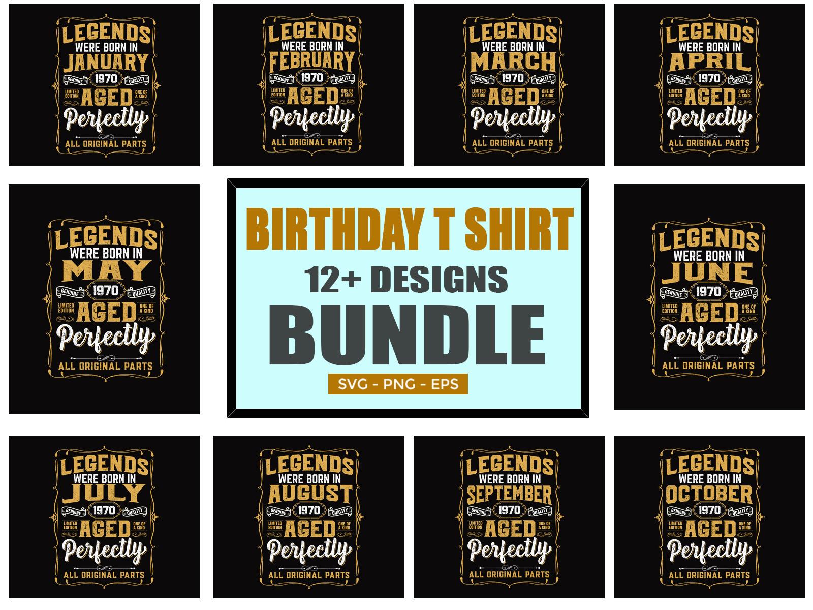 Legends Birthday T Shirt Design
