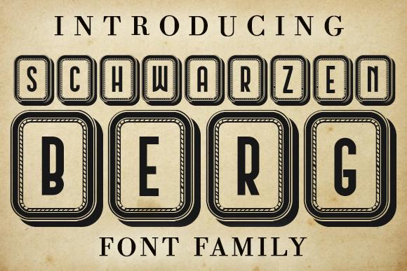 Schwarzenberg Capitals Font