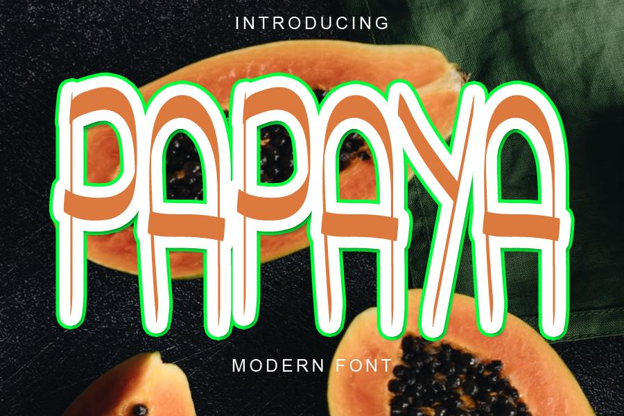 Papaya Font