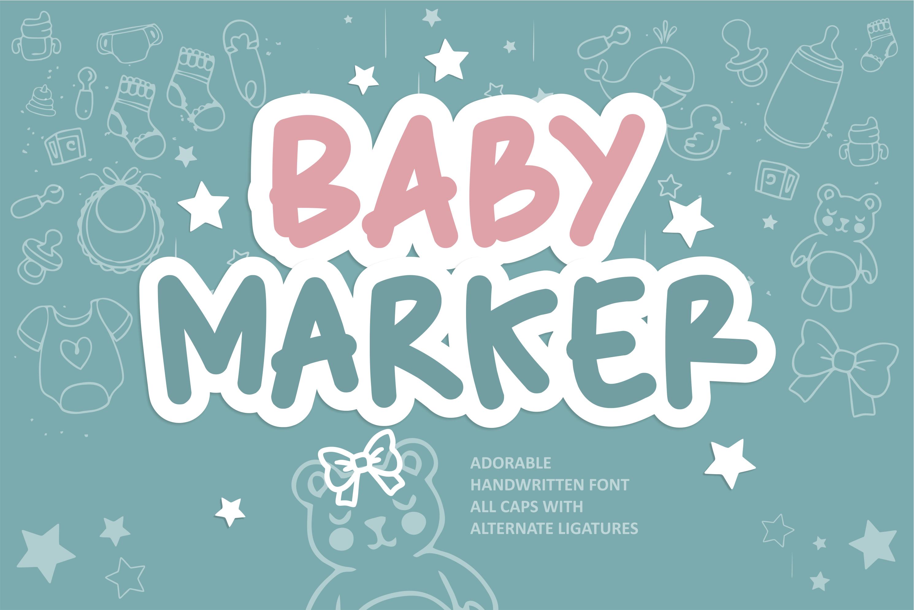 Baby Marker Font
