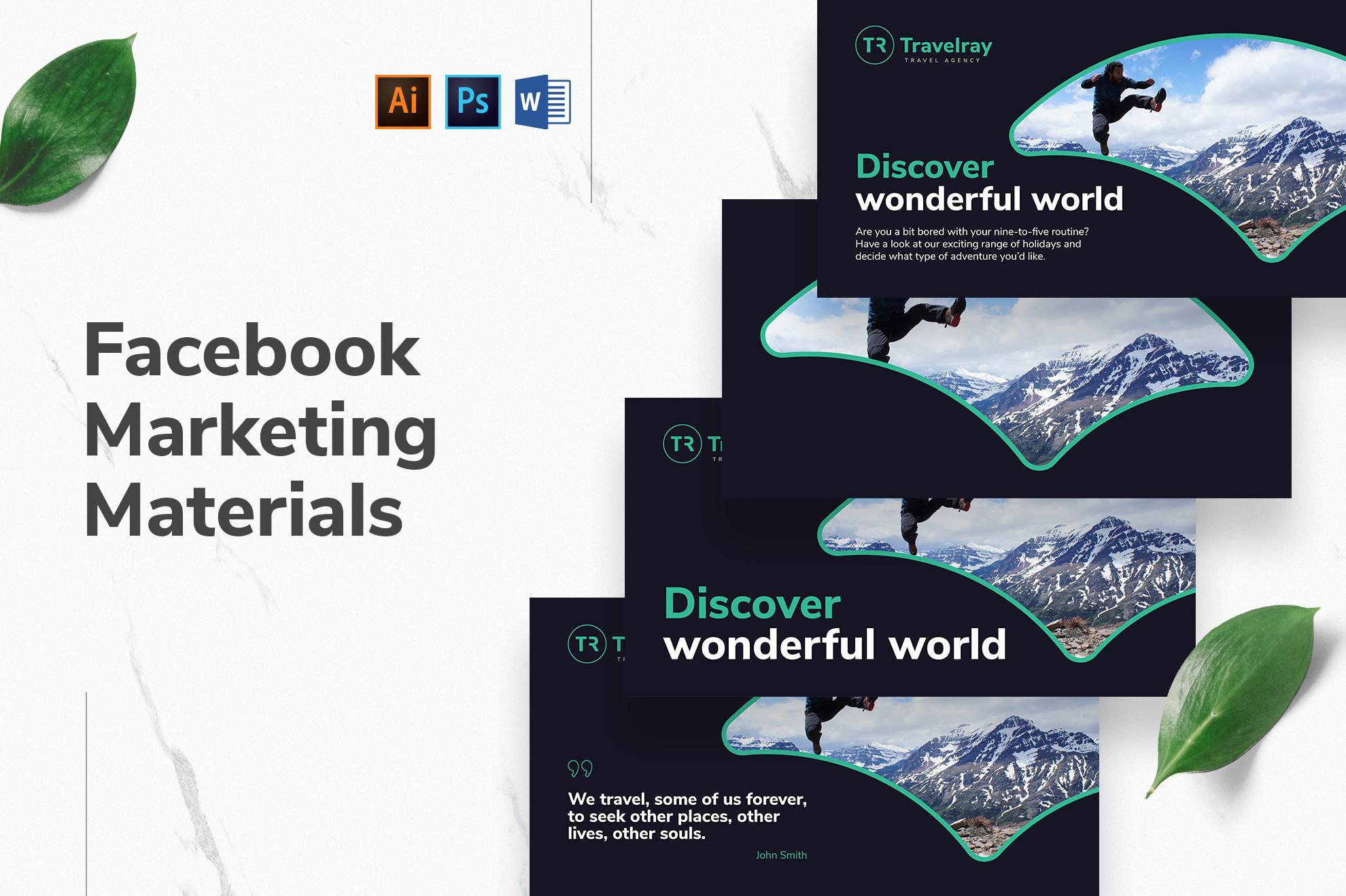Tours and Travels Facebook Templates