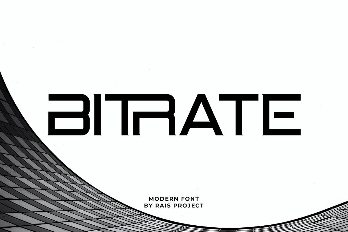Bitrate Font